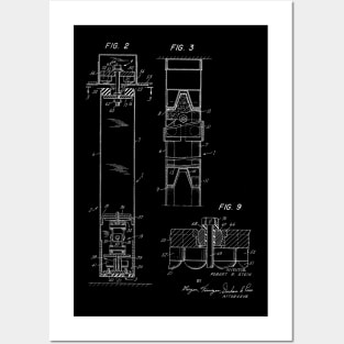 Trolley System Vintage Patent Hand Drawing Posters and Art